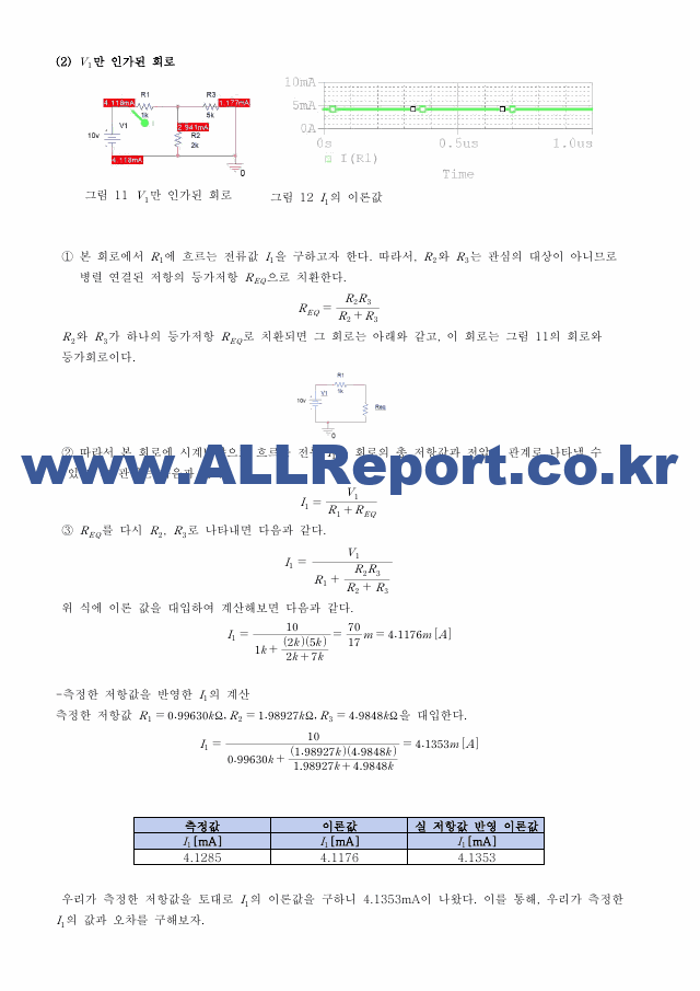 [기초전자전기실험1] A+받은 중첩의 원리 결과보고서 기초전자전기실험   (3 페이지)